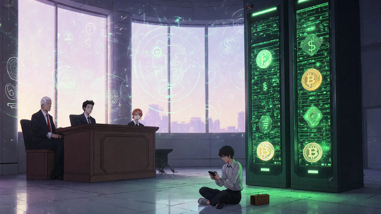 Legislative chamber debating VASP bill with exchange servers and hobbyist.