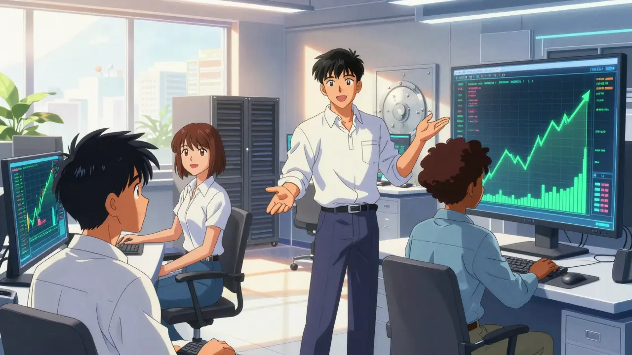 Anime characters safely trading on active crypto platform