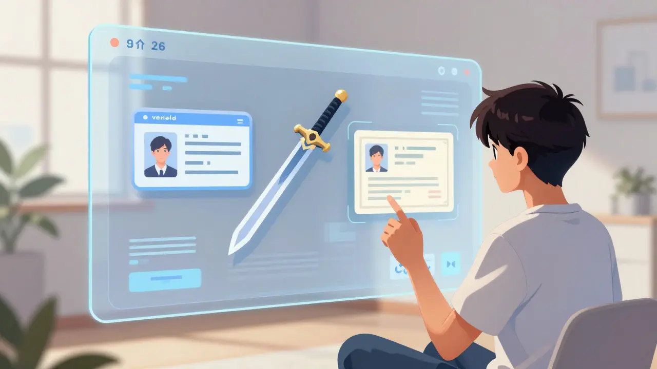 Calm 90s anime depiction of stable, utility-focused digital assets in a modern setting.