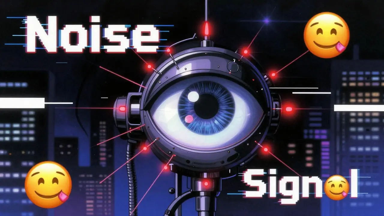 Robotic eye filtering through noisy financial data
