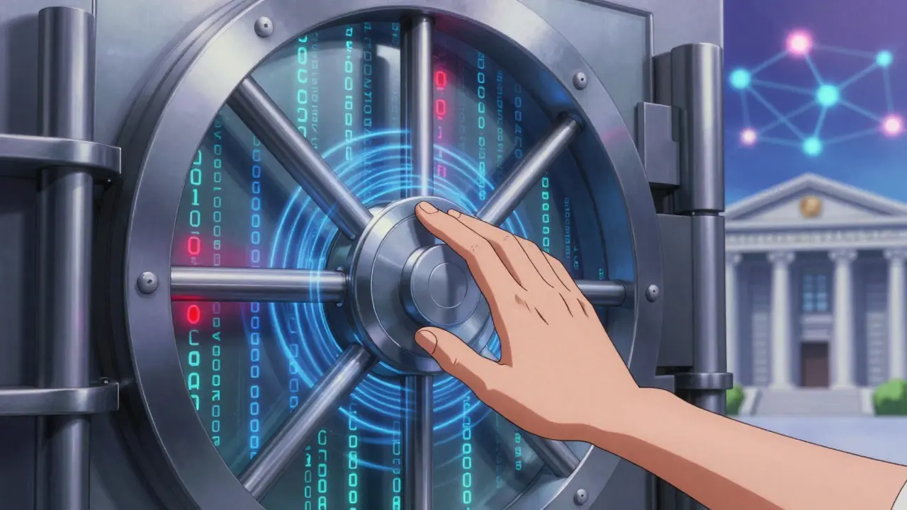 Secure digital vault symbolizing safe crypto custody and trust