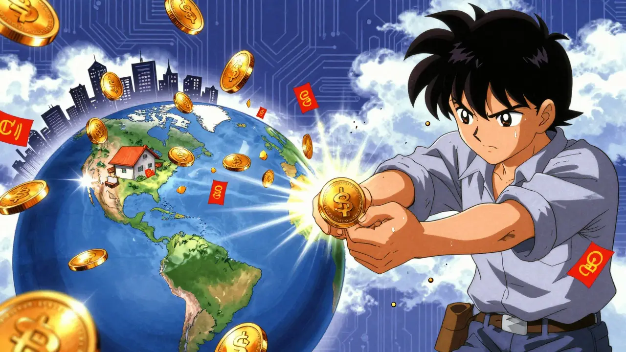 Migrant worker sending crypto remittance across globe in anime